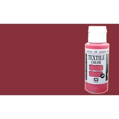 Material Manualidades - Pintura Textil Vallejo Burdeos, 60 ml.