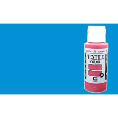 Material Manualidades - Pintura Textil Vallejo Azul Fluo, 60 ml.