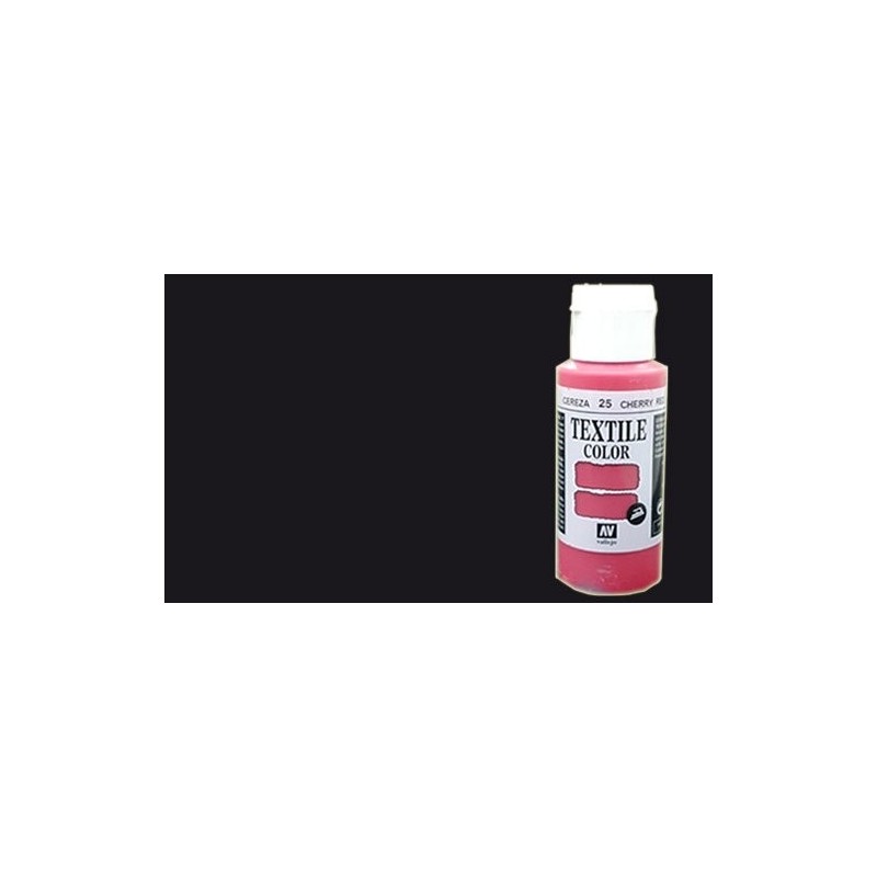 Material Manualidades - Pintura Textil Vallejo Negro Metal, 60 ml.