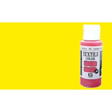 Material Manualidades - Pintura Textil Vallejo Amarillo Fluo, 60 ml.