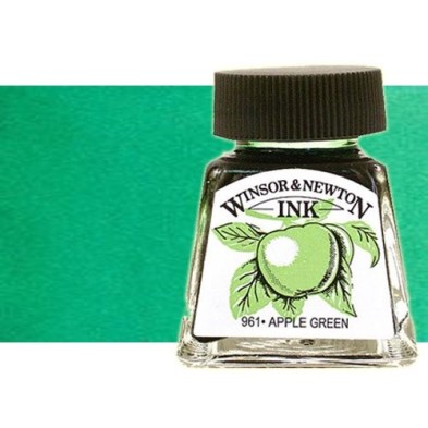 Tienda Online Manualidades-Tinta Dibujo Verde Esmeralda Winso Newton, 14 ml.