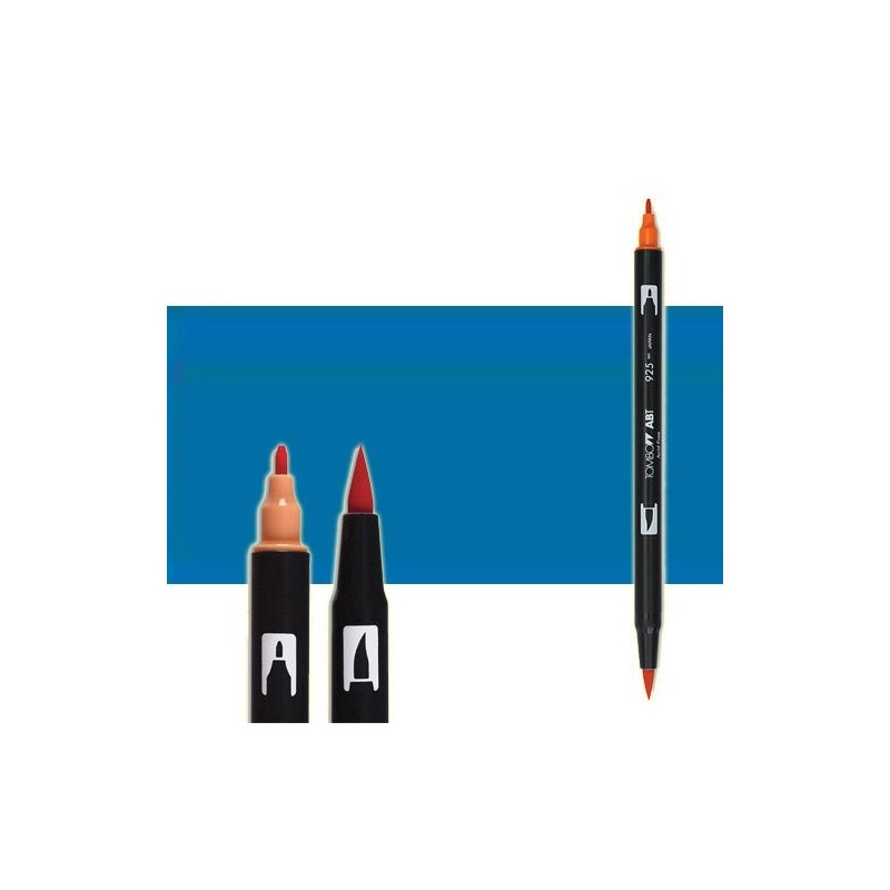 Material Bellas Artes-Dibujo-Rotulador Tombow Navy Blue doble punta pincel 