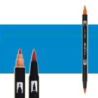 Material Bellas Artes-Dibujo-Rotulador Tombow Reflex Blue doble punta pincel 