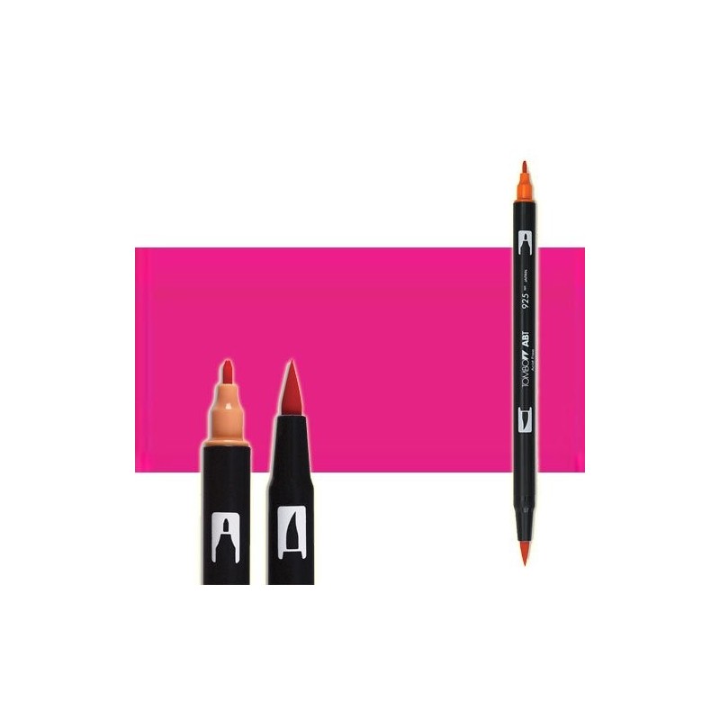 Material Bellas Artes-Dibujo-Rotulador Tombow Rhodamine Red doble punta pincel 