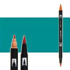 Material Bellas Artes-Dibujo-Rotulador Tombow Sea Blue doble punta pincel 