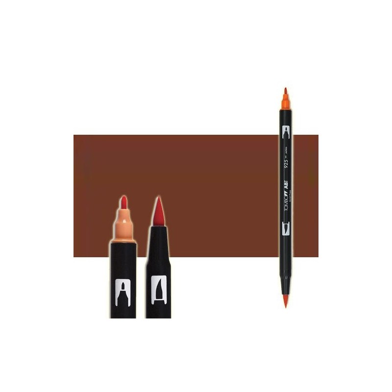 Material Bellas Artes-Dibujo-Rotulador Tombow Brown doble punta pincel 