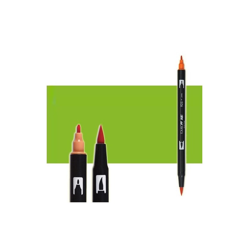 Material Bellas Artes-Dibujo-Rotulador Tombow Willow Green doble punta pincel 