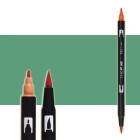 Material Bellas Artes-Dibujo-Rotulador Tombow Holly Green doble punta pincel 