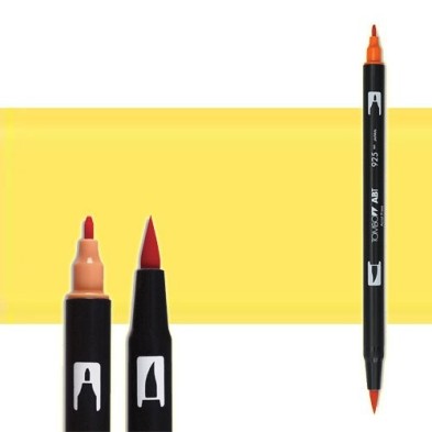 Material Bellas Artes-Dibujo-Rotulador Tombow Pale Yellow doble punta pincel 