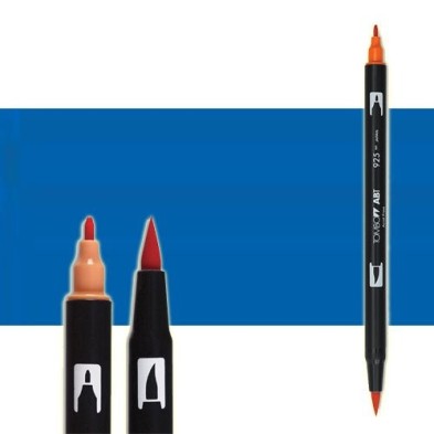 Material Bellas Artes-Dibujo-Rotulador Tombow Ultramarine doble punta pincel 