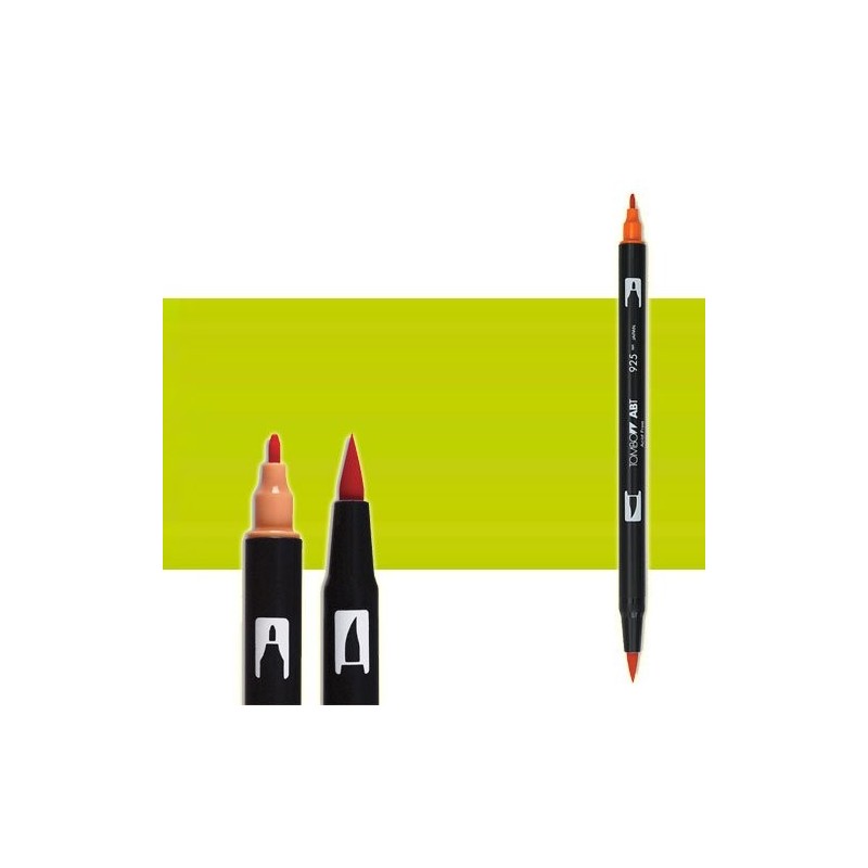 Material Bellas Artes-Dibujo-Rotulador Tombow Chartreuse doble punta pincel 