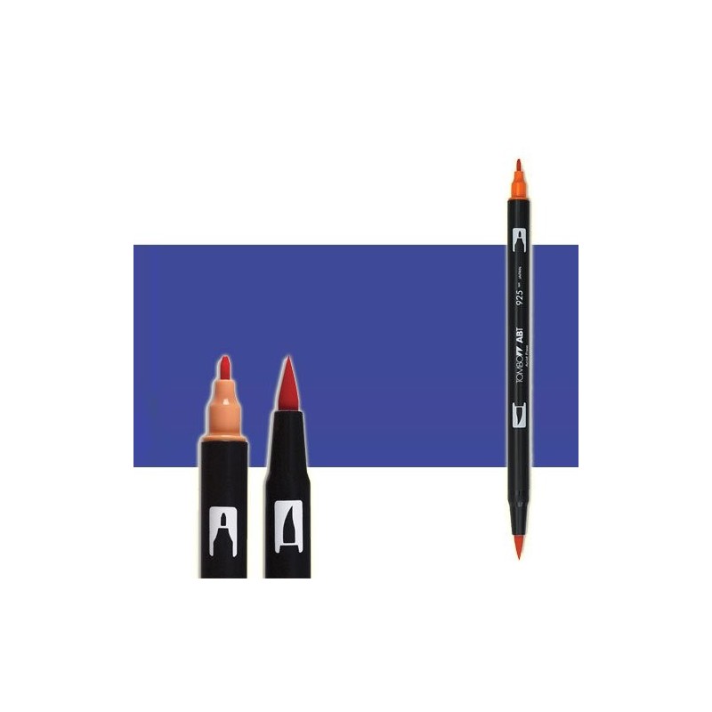 Material Bellas Artes-Dibujo-Rotulador Tombow Deep Blue doble punta pincel 