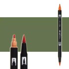 Material Bellas Artes-Dibujo-Rotulador Tombow Gray Green doble punta pincel 