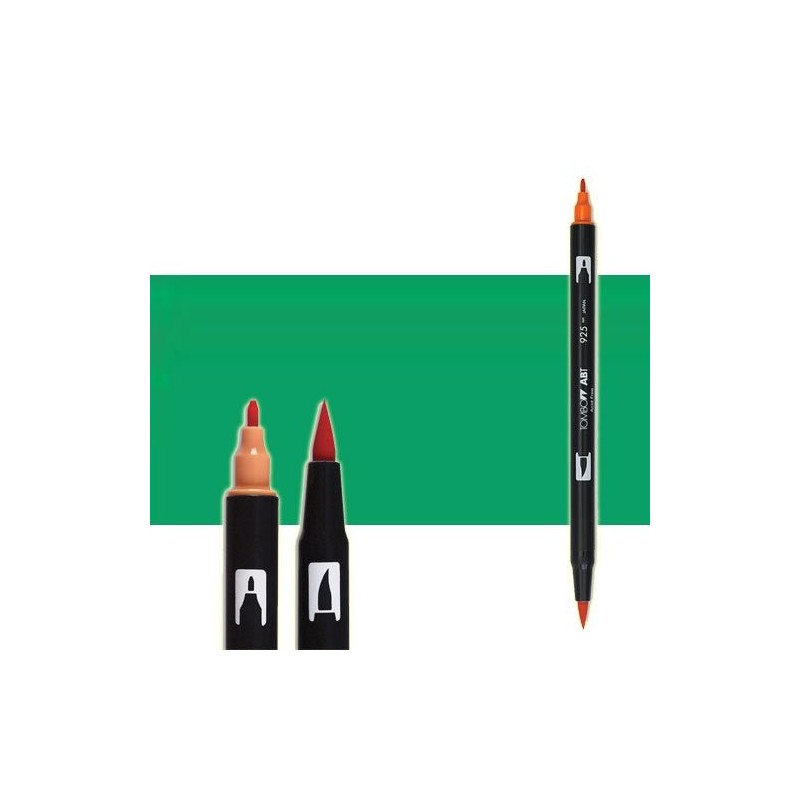Material Bellas Artes-Dibujo-Rotulador Tombow Green doble punta pincel 