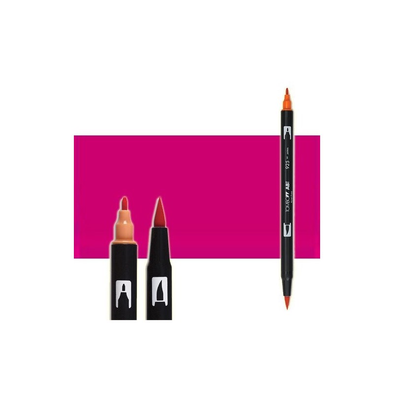 Material Bellas Artes-Dibujo-Rotulador Tombow Rubine Red doble punta pincel 