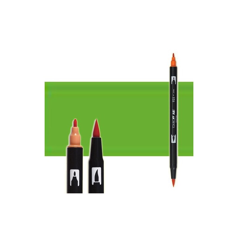 Material Bellas Artes-Dibujo-Rotulador Tombow Light Green doble punta pincel 