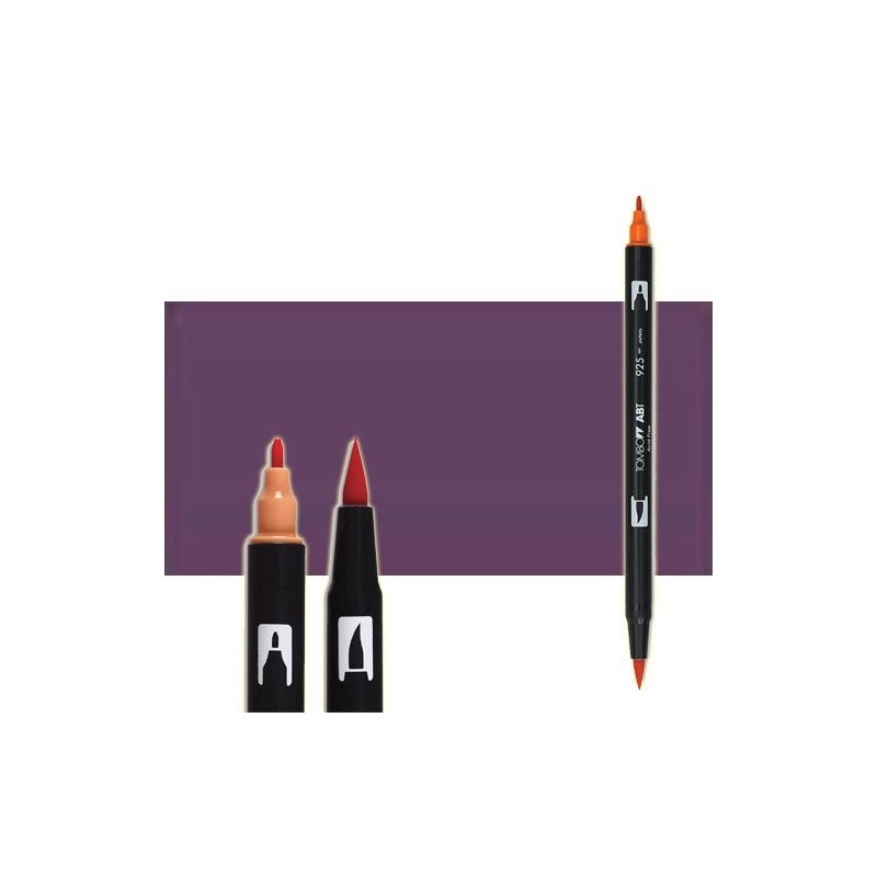 Material Bellas Artes-Dibujo-Rotulador Tombow Dark Plum doble punta pincel 