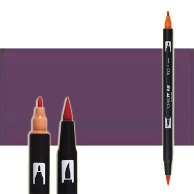 Material Bellas Artes-Dibujo-Rotulador Tombow Dark Plum doble punta pincel 