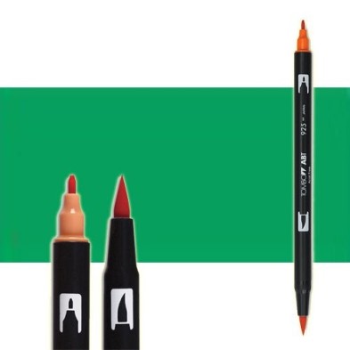 Material Bellas Artes-Dibujo-Rotulador Tombow Sap Green doble punta pincel 