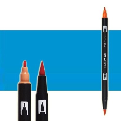 Material Bellas Artes-Dibujo-Rotulador Tombow Cyan doble punta pincel 