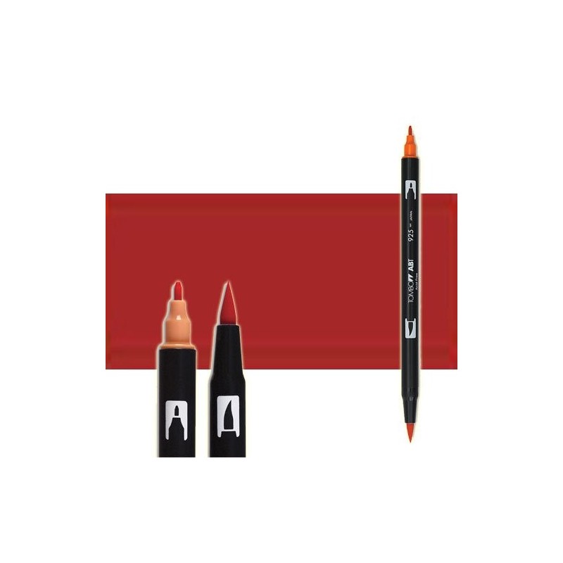 Material Bellas Artes-Dibujo-Rotulador Tombow Wine Red doble punta pincel 