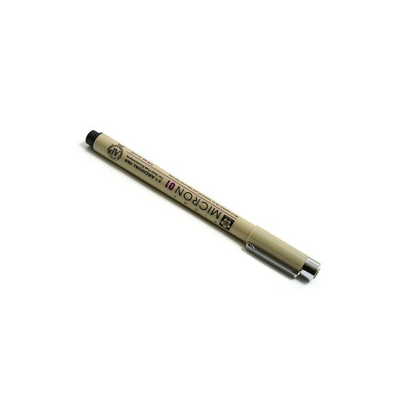 Rotulador negro Pigma Micron Sakura 01, 0.25 mm. - totenart.com