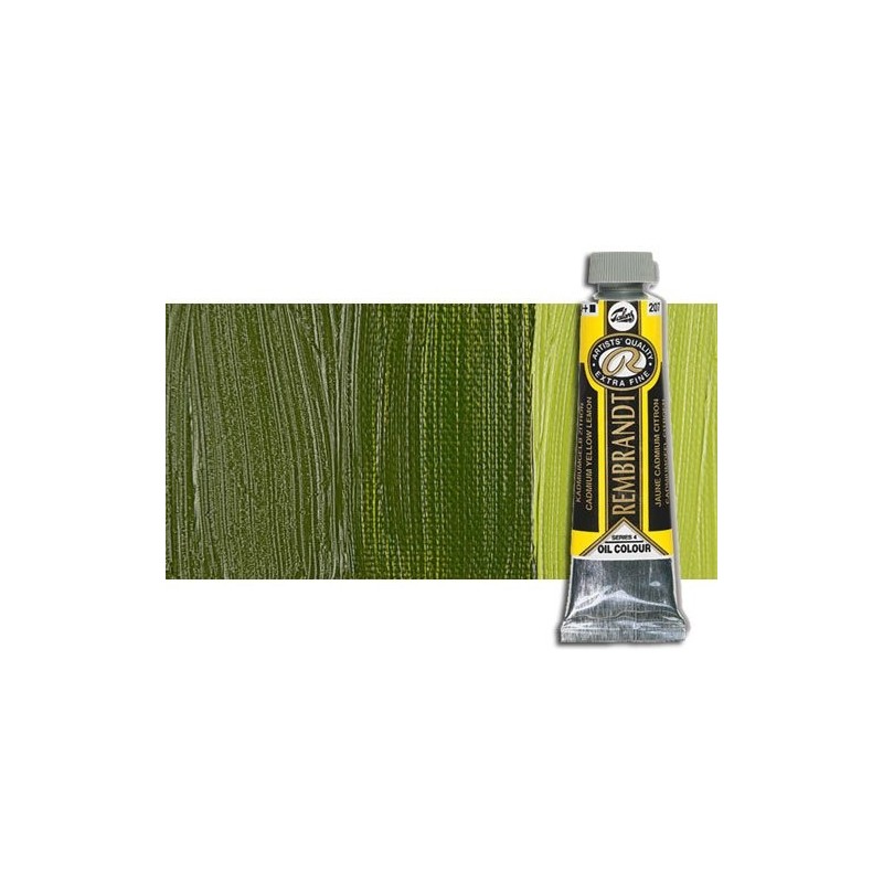 Material Bellas Artes - Pintura - Óleo Rembrandt color Amarillo Transparente Verde (40 ml.) | totenart.com