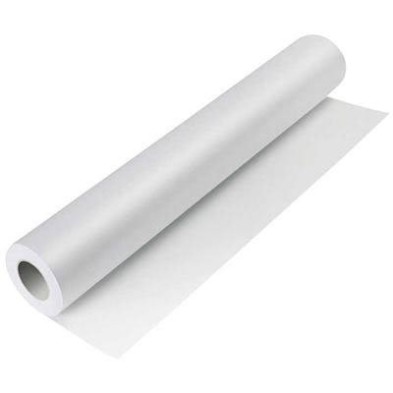 Papel Rollo Kraft Verjurado Blanco, 1x5 mts.