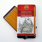 Material Bellas Artes – pintura-y-dibujo - Estuche de 12 lápices de grafito Koh-i-Noor -Art- | totenart.com