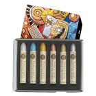 Material Bellas Artes – pintura-y-dibujo - Caja pastel Oleo Sennelier Iridiscente 6 colores | totenart.com