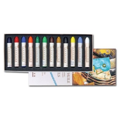 Material Bellas Artes – pintura-y-dibujo - Caja pastel Oleo Sennelier 12 colores, Set Universal | totenart.com