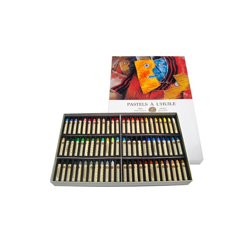 Material Bellas Artes – pintura-y-dibujo - Caja pastel Oleo Sennelier 48 colores, Set Universal | totenart.com