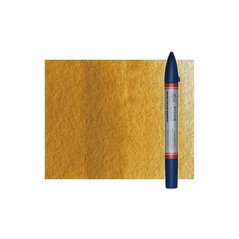 Material Bellas Artes - Pintura - Rotulador de acuarela ocre amarillo Winsor & Newton doble punta pincel | totenart.com