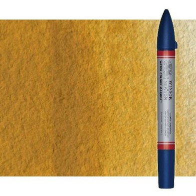 Material Bellas Artes - Pintura - Rotulador de acuarela ocre amarillo Winsor & Newton doble punta pincel | totenart.com