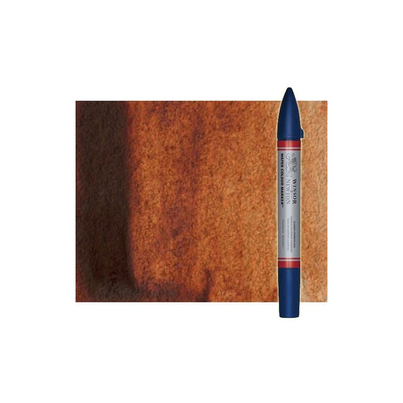 Material Bellas Artes - Pintura - Rotulador de acuarela Tierra de siena tostada Winsor & Newton doble punta pincel | totenart.co