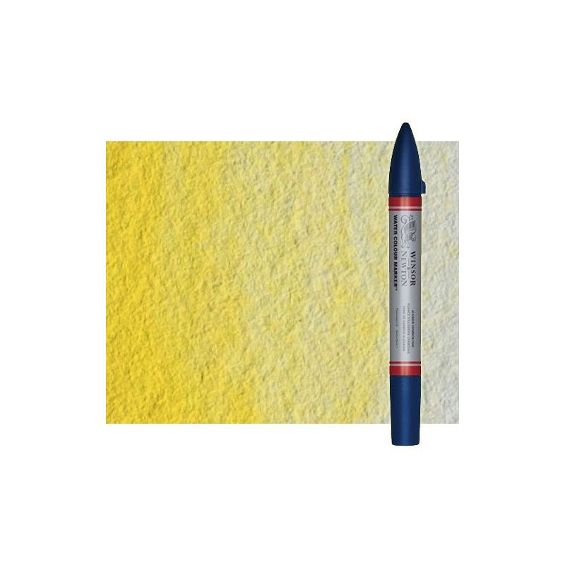 Material Bellas Artes - Pintura - Rotulador de acuarela tono amarillo limon Winsor & Newton doble punta pincel | totenart.com