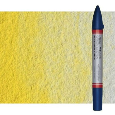 Material Bellas Artes - Pintura - Rotulador de acuarela tono amarillo limon Winsor & Newton doble punta pincel | totenart.com