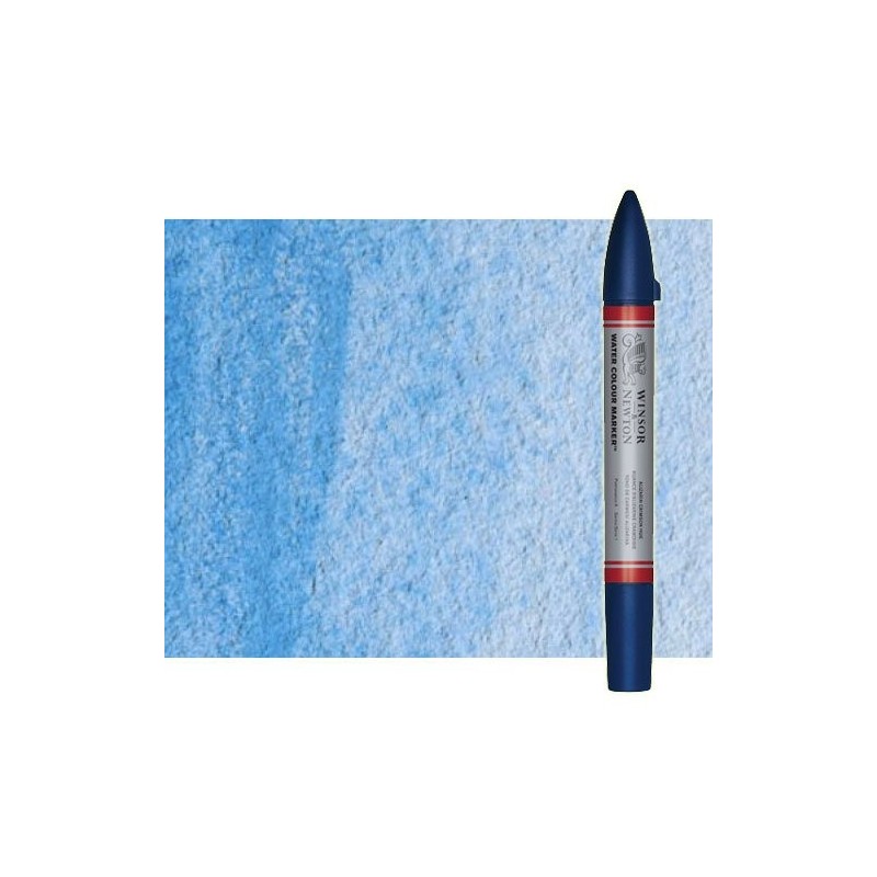 Material Bellas Artes - Pintura - Rotulador de acuarela azul claro (rojo) Winsor & Newton doble punta pincel | totenart.com