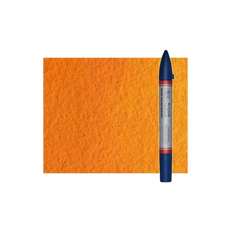 Material Bellas Artes - Pintura - Rotulador de acuarela naranja de cadmio tono Winsor & Newton doble punta pincel | totenart.com