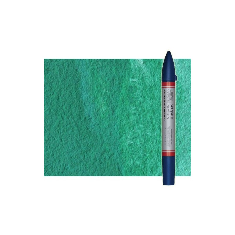 Material Bellas Artes - Pintura - Rotulador de acuarela Verde hooker oscuro Winsor & Newton doble punta pincel | totenart.com