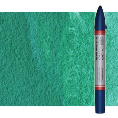 Material Bellas Artes - Pintura - Rotulador de acuarela Verde hooker oscuro Winsor & Newton doble punta pincel | totenart.com