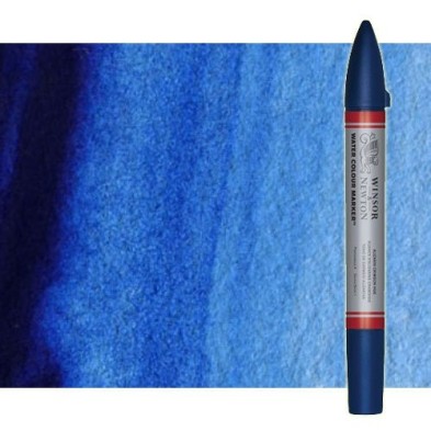 Material Bellas Artes - Pintura - Rotulador de acuarela azul claro (verde) Winsor & Newton doble punta pincel | totenart.com