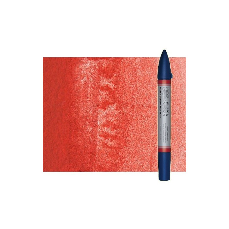 Material Bellas Artes - Pintura - Rotulador de acuarela rojo de cadmio tono Winsor & Newton doble punta pincel | totenart.com