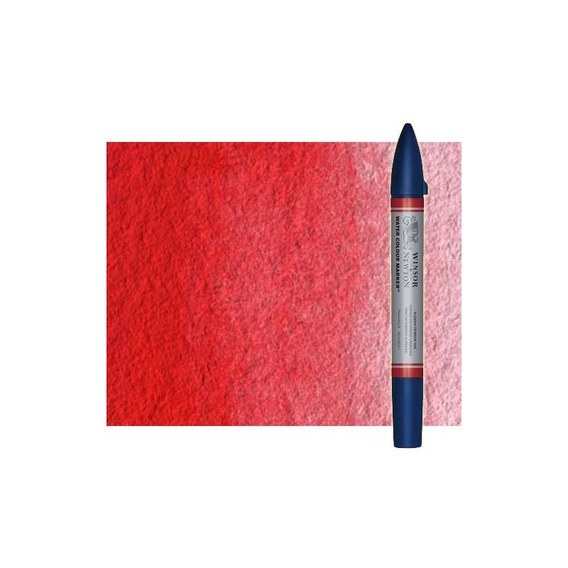 Material Bellas Artes - Pintura - Rotulador de acuarela rojo de cadmio claro tono Winsor & Newton doble punta pincel | totenart.