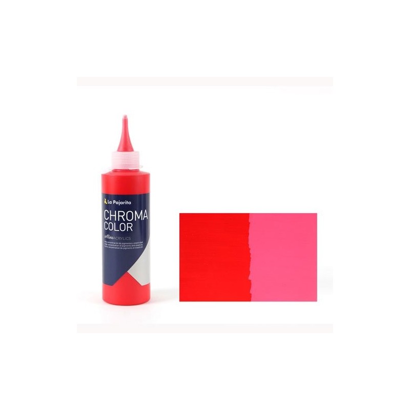Material Bellas Artes - Pintura - Acrílico La Pajarita 06 Rojo Cadmio Medio Chroma Color (200 ml.) | totenart.com