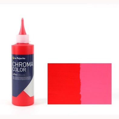 Material Bellas Artes - Pintura - Acrílico La Pajarita 06 Rojo Cadmio Medio Chroma Color (200 ml.) | totenart.com