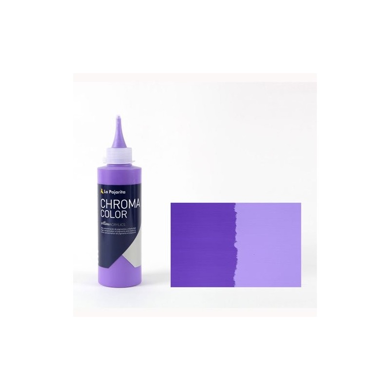 Material Bellas Artes - Pintura - Acrílico La Pajarita 10 Violeta Chroma Color (200 ml.) | totenart.com