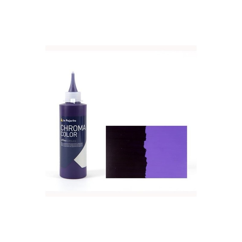 Material Bellas Artes - Pintura - Acrílico La Pajarita 11 Violeta de Dioxacina Chroma Color (200 ml.) | totenart.com