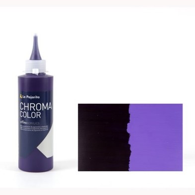 Material Bellas Artes - Pintura - Acrílico La Pajarita 11 Violeta de Dioxacina Chroma Color (200 ml.) | totenart.com