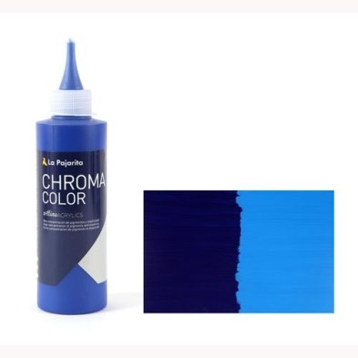 Material Bellas Artes - Pintura - Acrílico La Pajarita 13 Azul Ftalo Chroma Color (200 ml.) | totenart.com